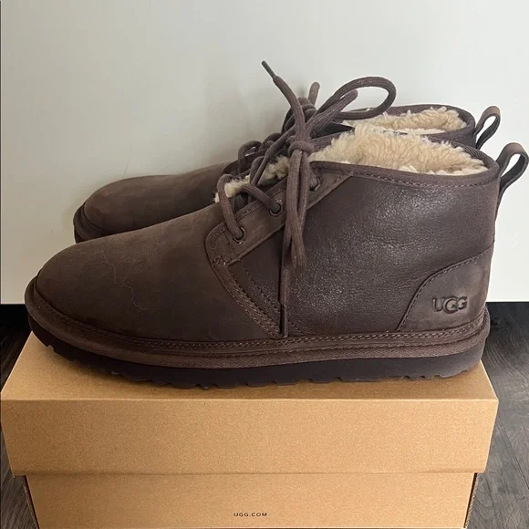 NEW UGG Men's Chocolate Brown Chukka Boots - Picture 7 of 11